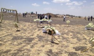 Ethiopian crash site